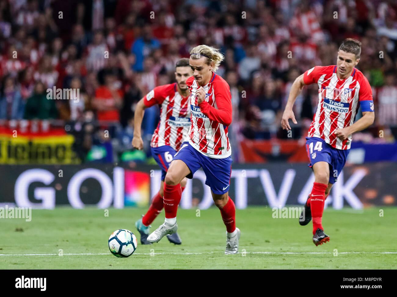 Madrid, Spain. 16th September, 2017. LaLiga football match, Atletico Madrid vs Malaga CF at Wanda Metropolitano Stadium. © ABEL F. ROS/ Alamy Stock Stock Photo