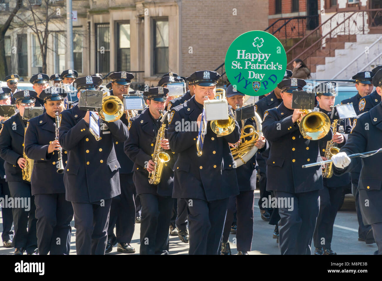 Everyone is Irish on St. Patrick's Day. Brooklyn Irish American Day Parade  Stock Photo - Alamy