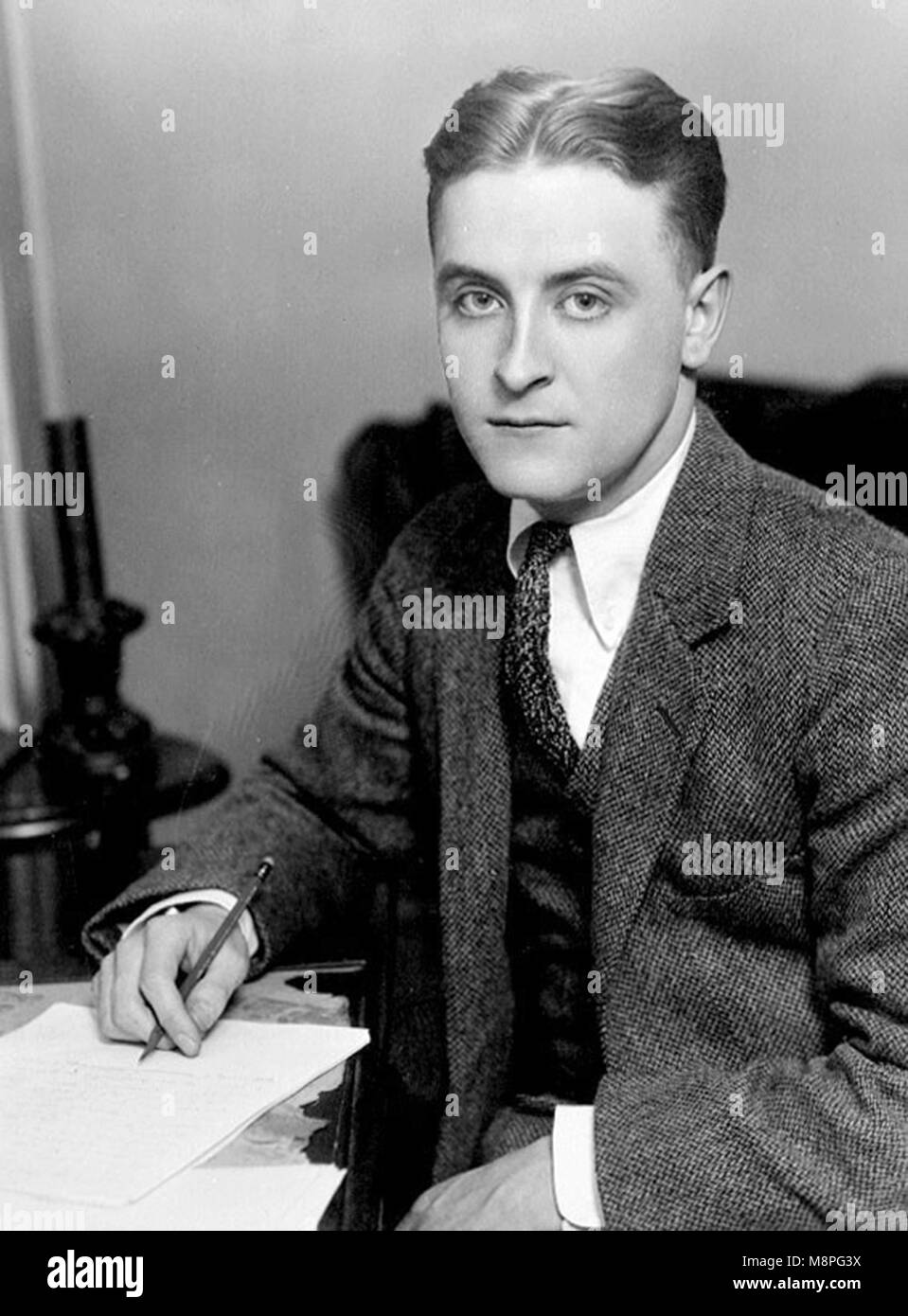 F. Scott Fitzgerald, Francis Scott Key Fitzgerald (1896 – 1940) American writer Stock Photo
