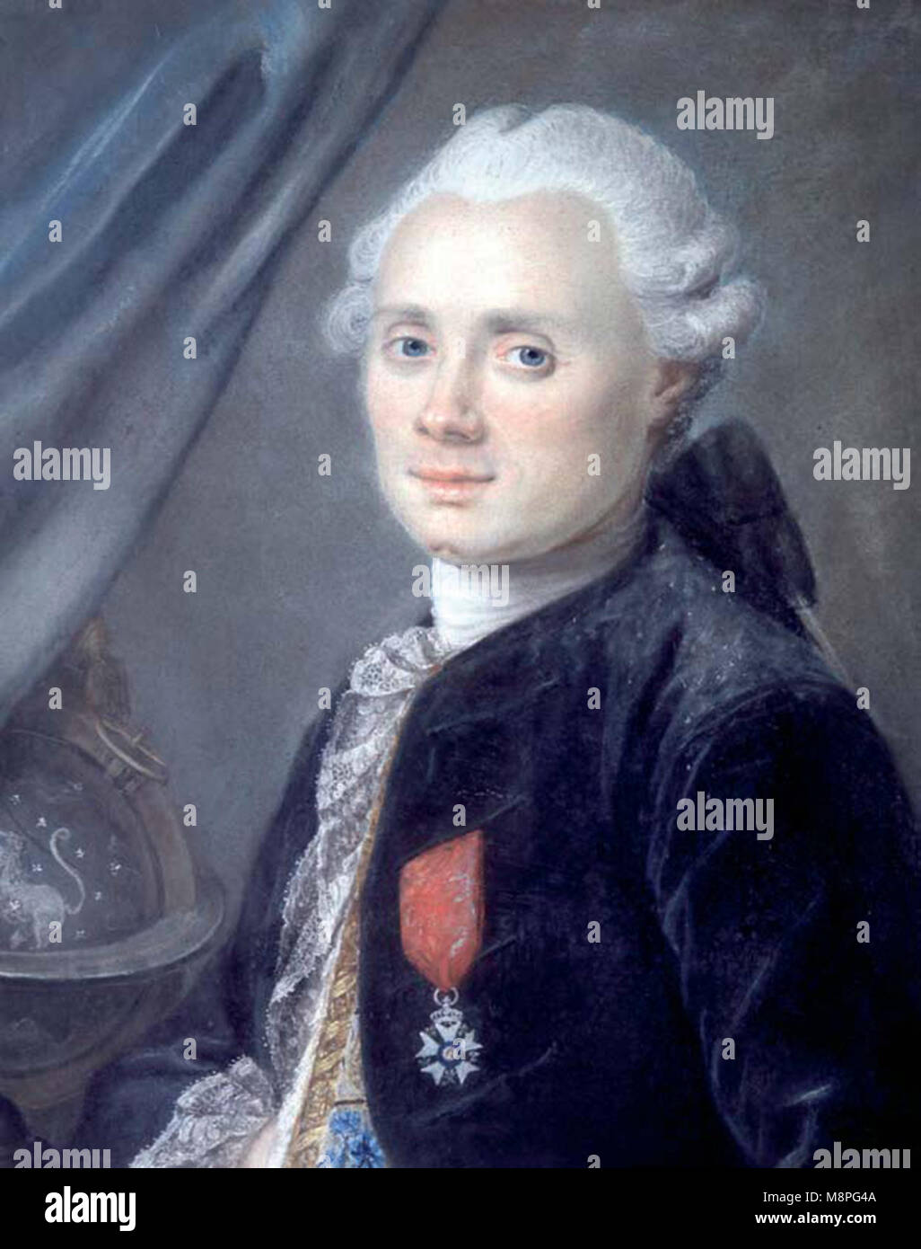 Charles Messier (1730 – 1817) French astronomer Stock Photo