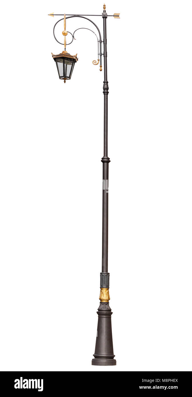 Street lamppost, isolated Stock Photo Alamy