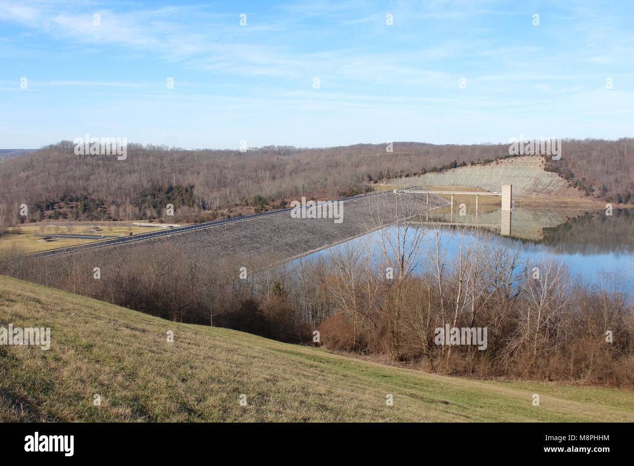 A day spent at Brookville Lake and Dam in Brookville Indiana Stock