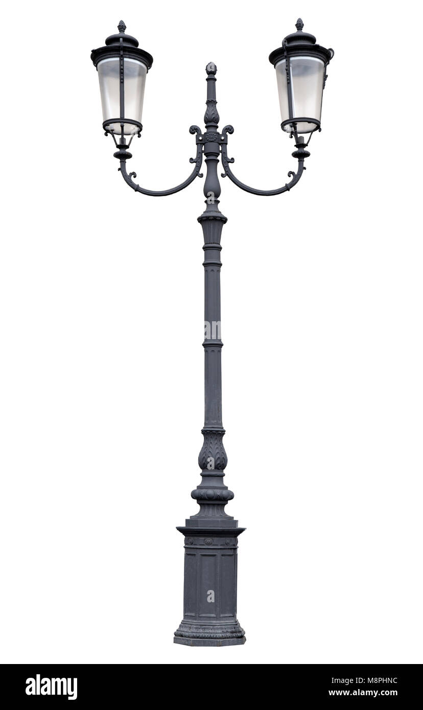 Street lamppost, isolated Stock Photo Alamy