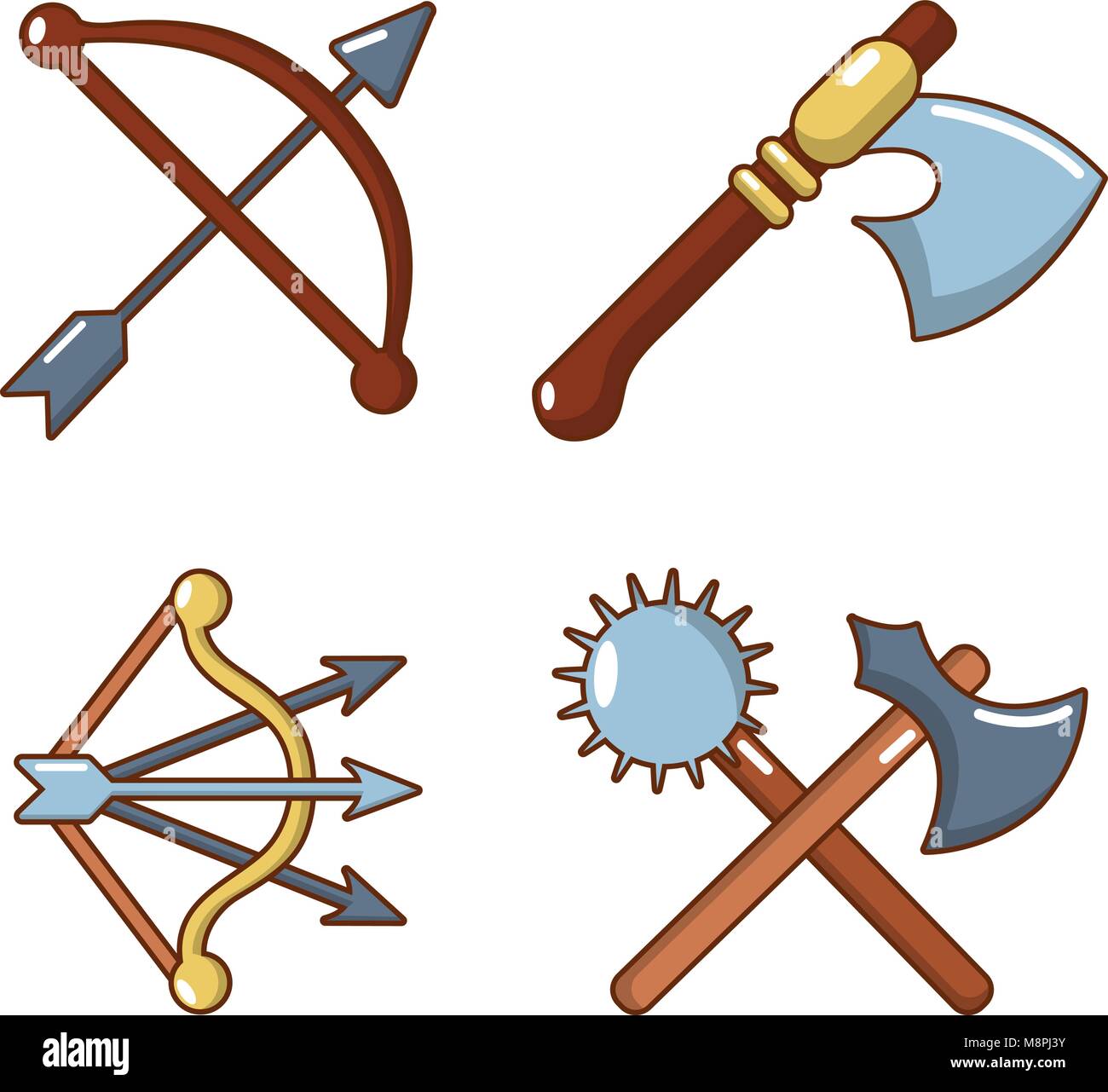 Medieval armor icon set, cartoon style Stock Vector Image & Art - Alamy