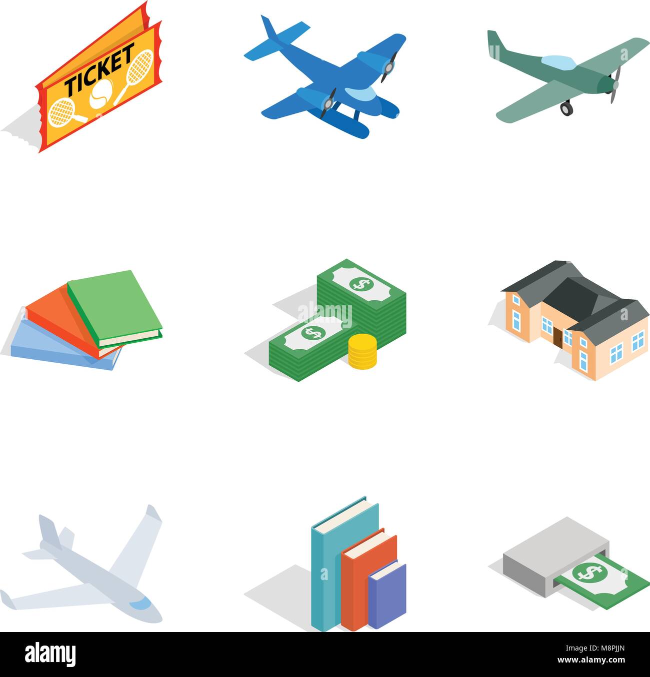 Variety money icons set, isometric style Stock Vector Image & Art - Alamy