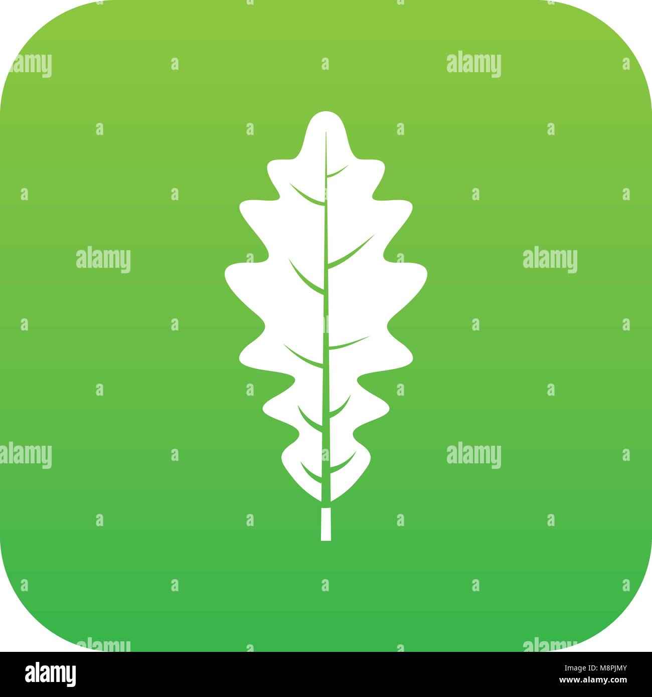 Oak leaf icon digital green Stock Vector Image & Art - Alamy