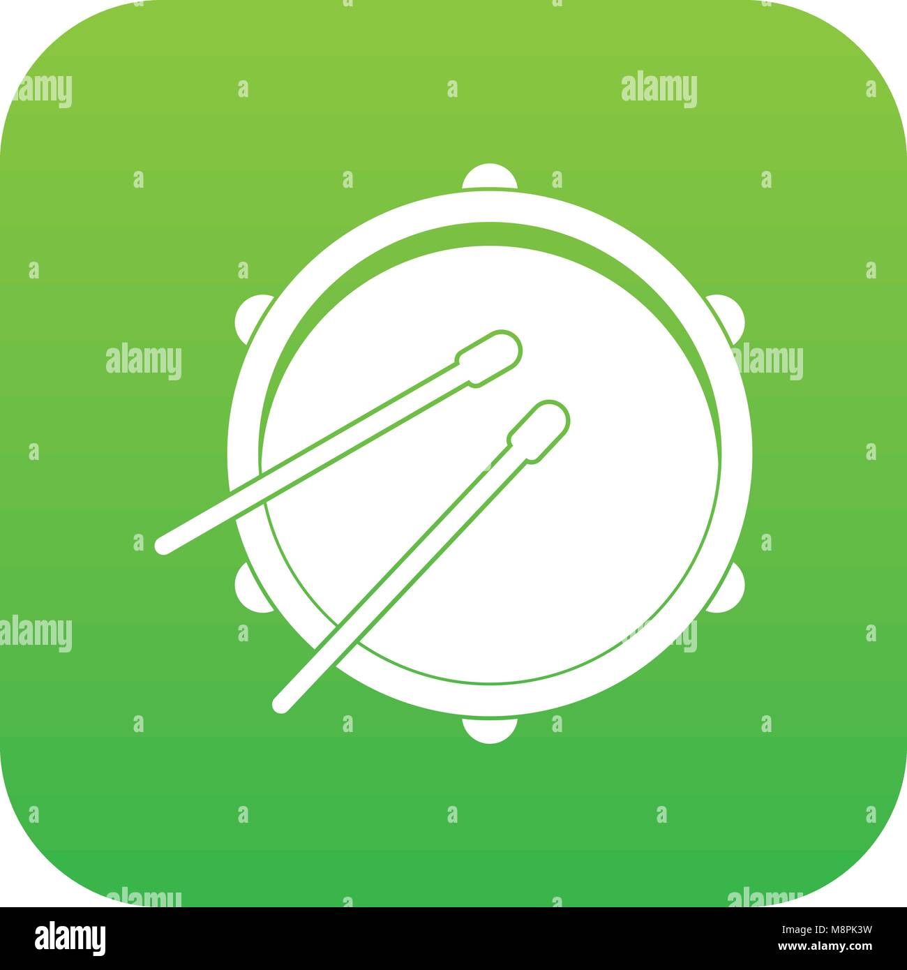 Drum icon digital green Stock Vector Image & Art - Alamy