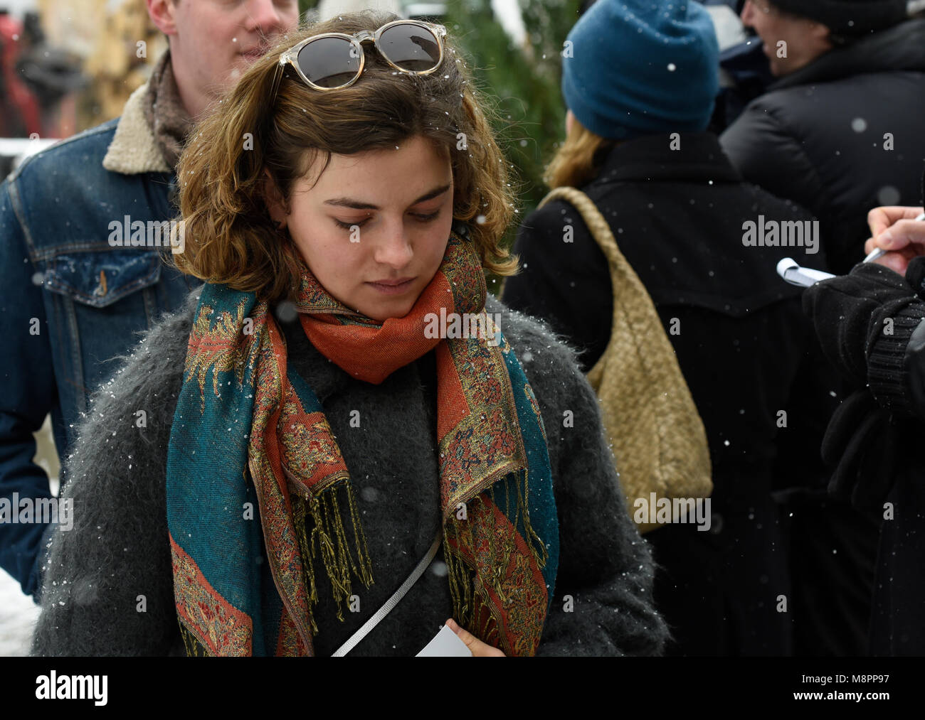 19 March 2018, Germany, Habach: The actress Ronja Forcher ('Bergdoktor