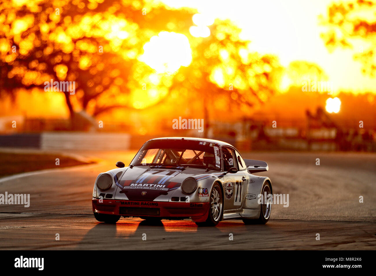 Sebring, Florida : 12h Sebring 2018, HSR Vintage Racing Porsche Oldtimer racecars Piston and Probs | usage worldwide Stock Photo