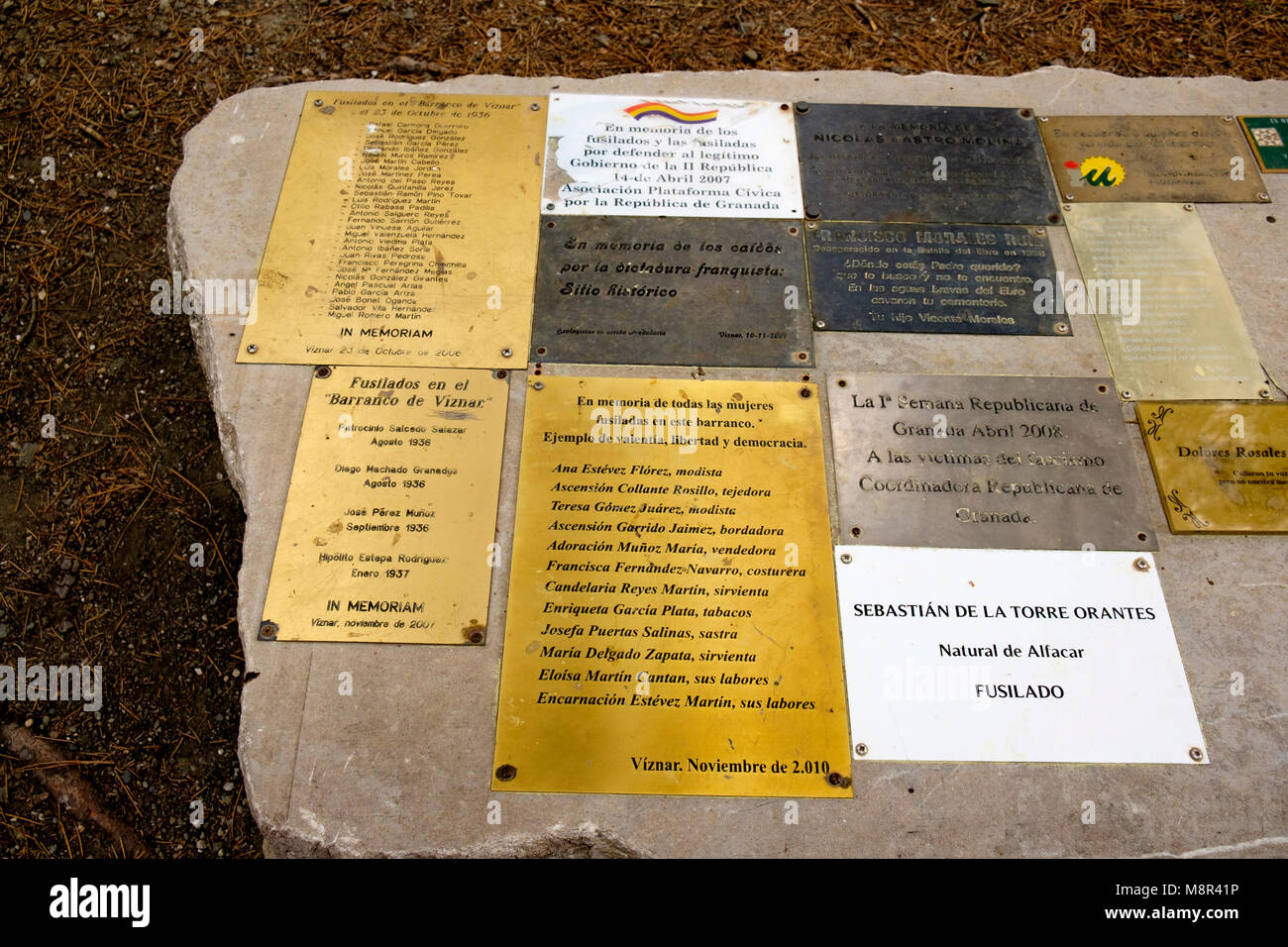 The Barranco de Viznar, just north of the city of Granada, where the poet and playwrite Federico Garcia Lorca is understood to have been executed Stock Photo