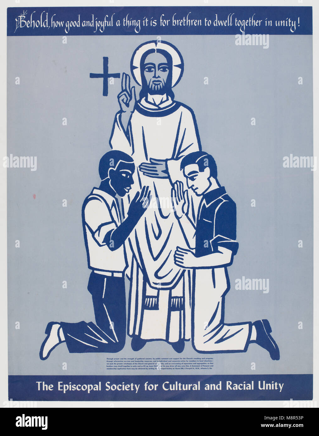 Episcopal Society for Cultural and Racial Unity poster Stock Photo