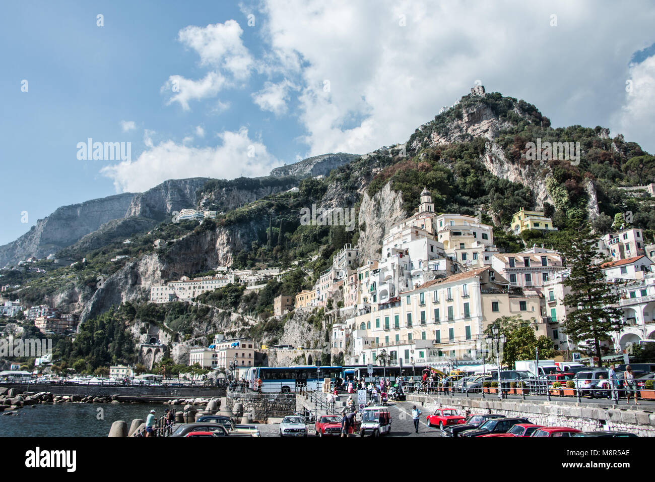 View of Amalfi Italy; 3rd October 2017 Stock Photo