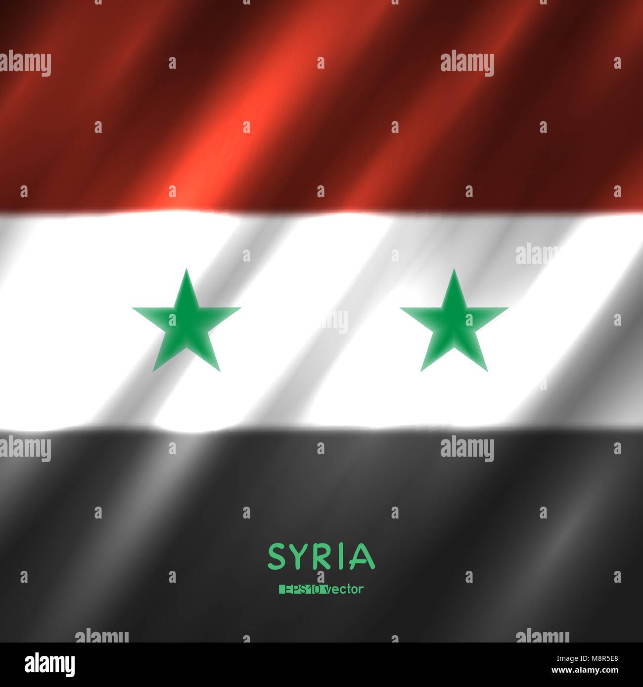 National Syria flag background. Syrian country standard banner with