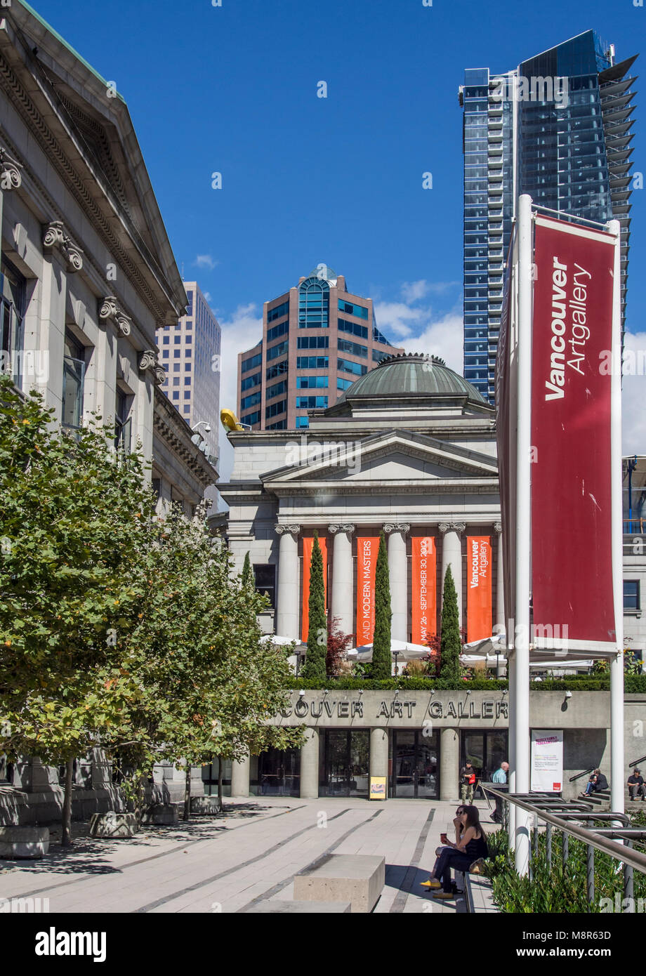 The Vancouver Art Gallery in downtown Vancouver city pictured on a