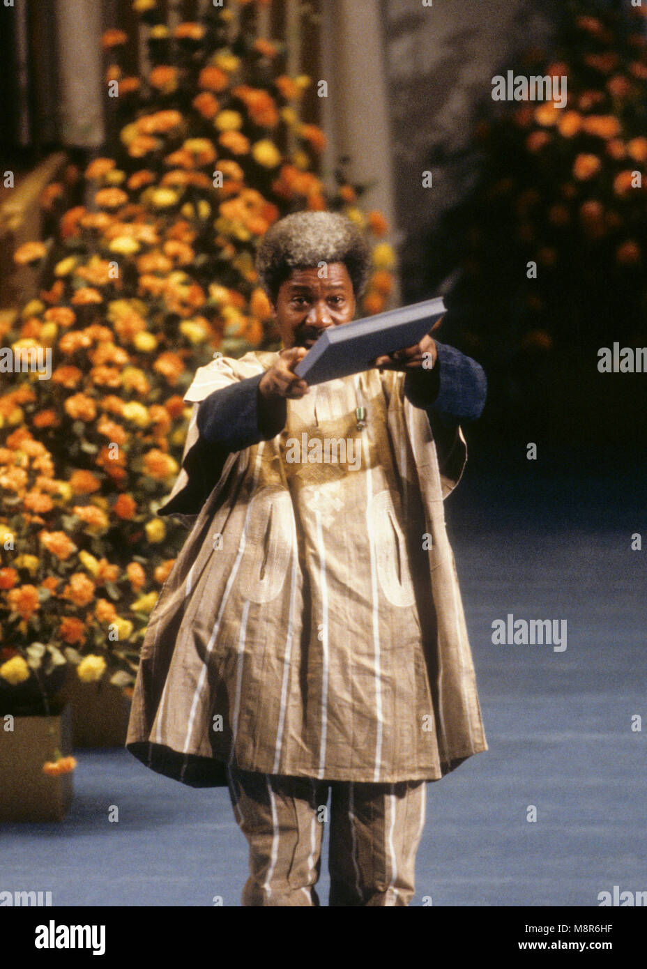WOLE SOYINKA Author Nigeria twith his Nobel Prize in Literature1986 Stock Photo