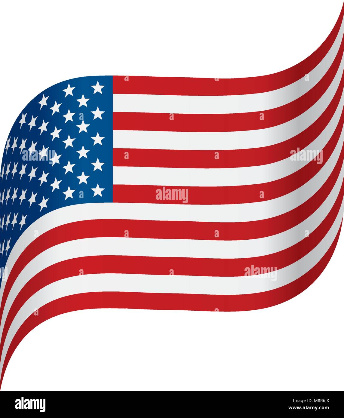 USA Flag isolated Stock Vector Image & Art - Alamy