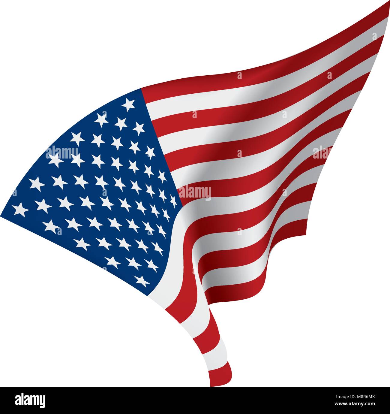 USA Flag isolated Stock Vector Image & Art - Alamy