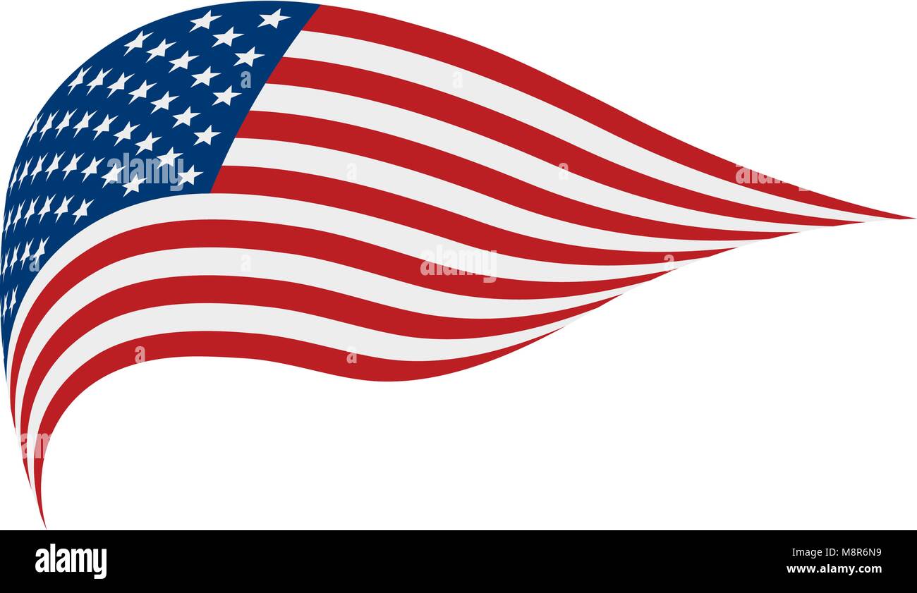 USA Flag isolated Stock Vector Image & Art - Alamy