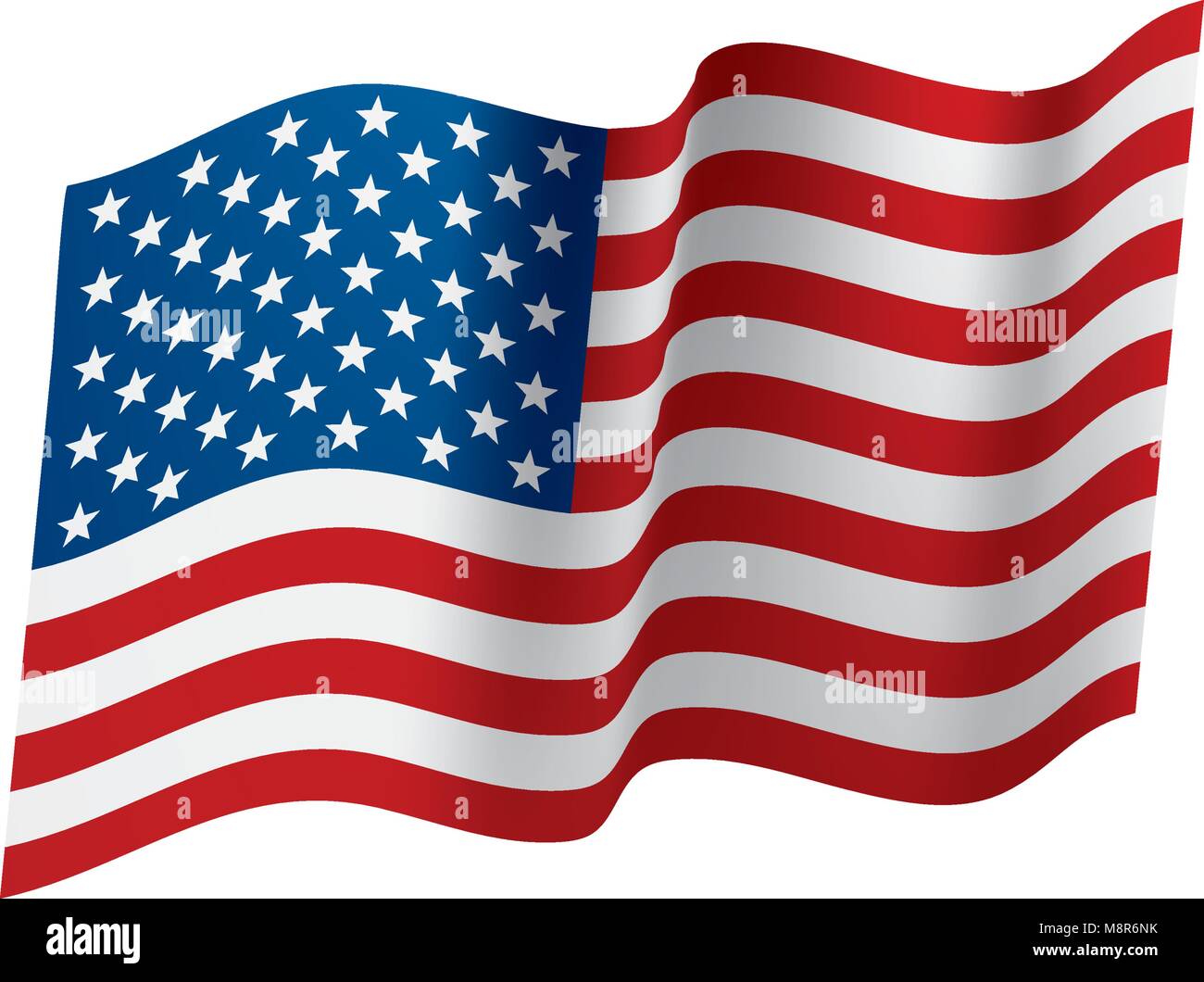 USA Flag isolated Stock Vector Image & Art - Alamy