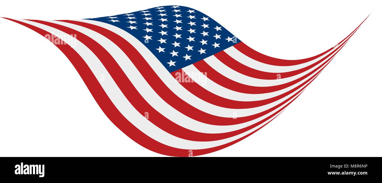 USA Flag isolated Stock Vector Image & Art - Alamy