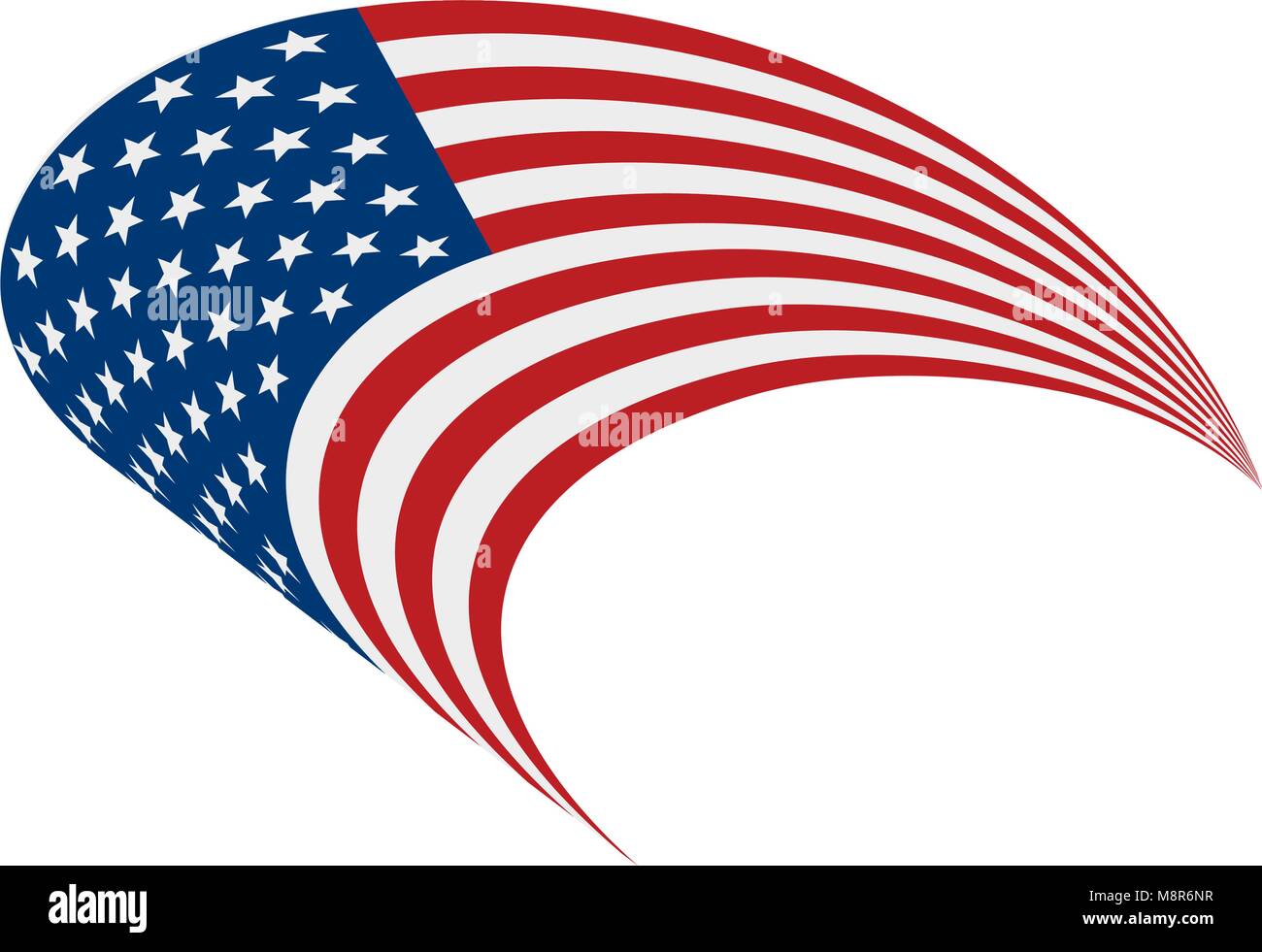 USA Flag isolated Stock Vector Image & Art - Alamy