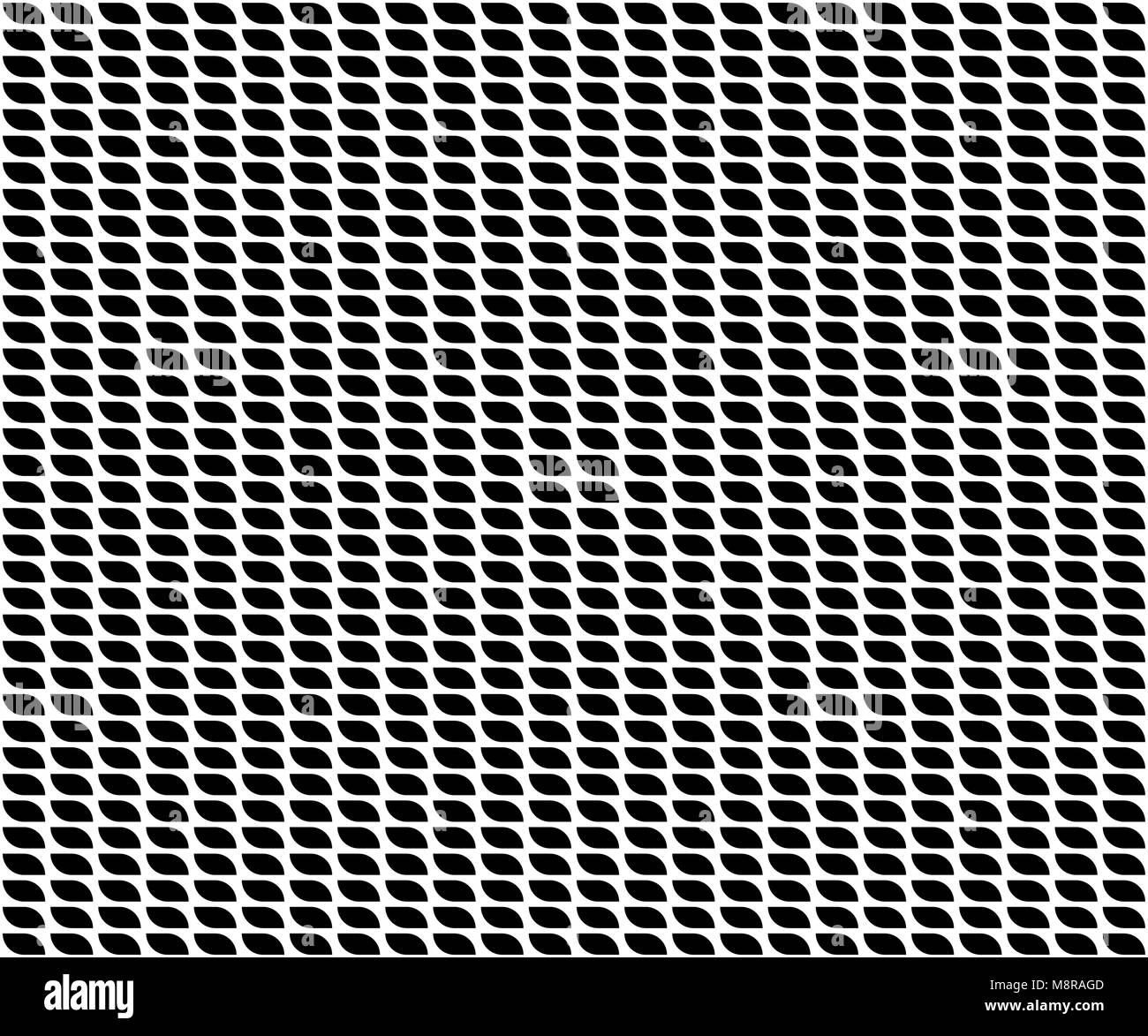 Vector wave shapes illustration of seamless black and white abstract ...