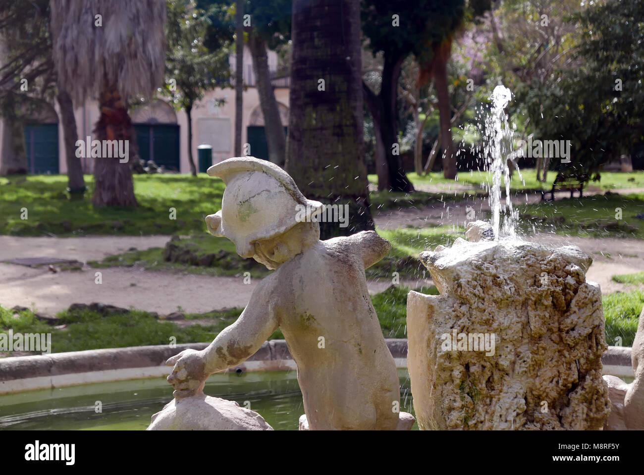 Villa Sciarra public park in Rome, Italy Stock Photo Alamy