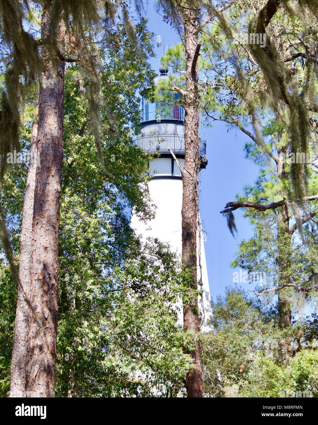 Amelia Island Lighthouse Stock Photo