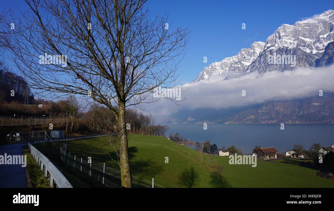 Walensee, Schweiz in der Nähe von Zürich Stock Photo