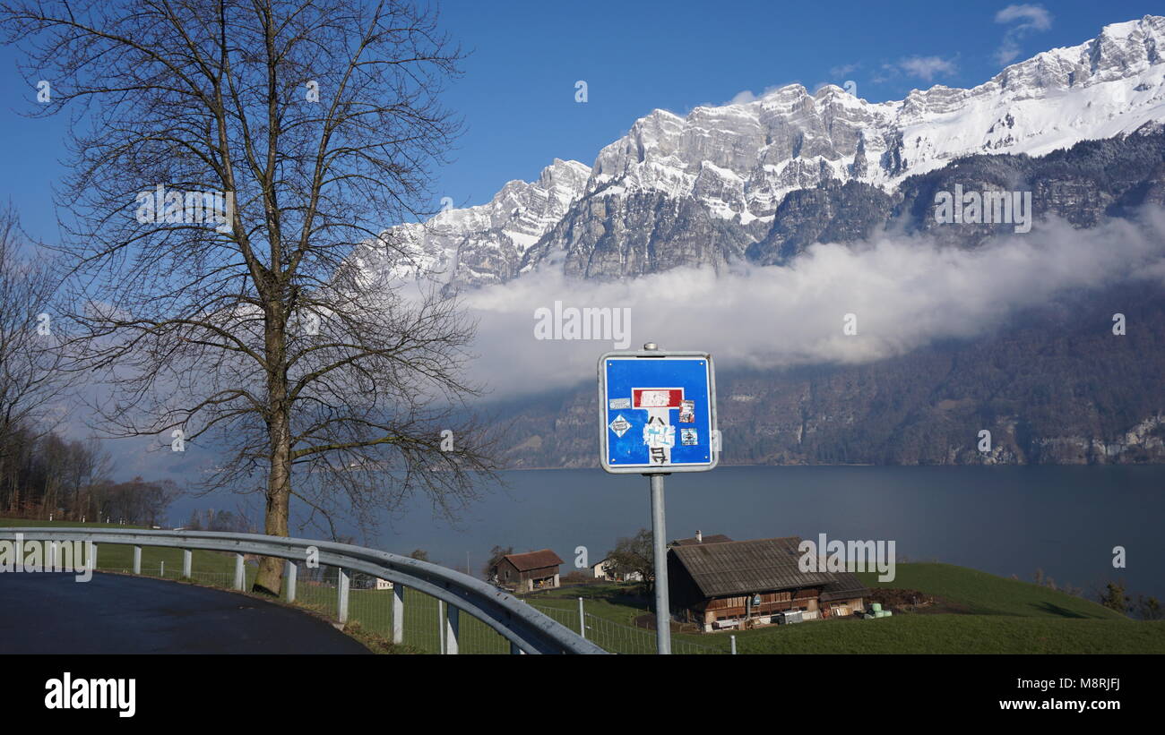 Walensee, Schweiz in der Nähe von Zürich Stock Photo