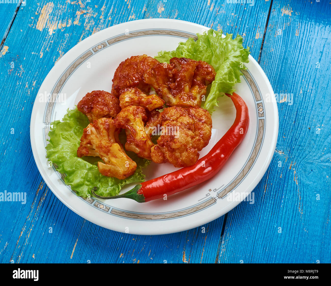 Korean Fried Cauliflower, tempurafried vegetable Stock Photo Alamy