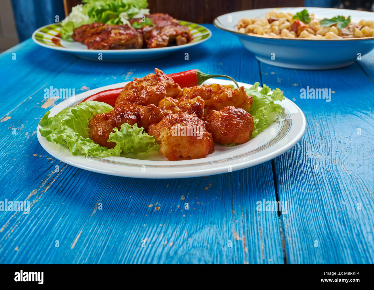 Korean Fried Cauliflower, tempurafried vegetable Stock Photo Alamy