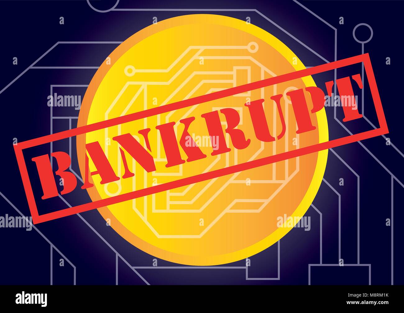 Insolvent illustration hi-res stock photography and images - Alamy