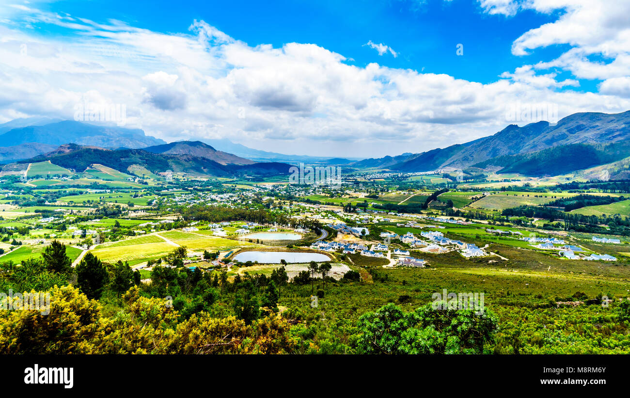Franschhoek Valley In The Western Cape Of South Africa With Its Many Franschhoek Valley In The Western Cape Of South Africa With Its Many