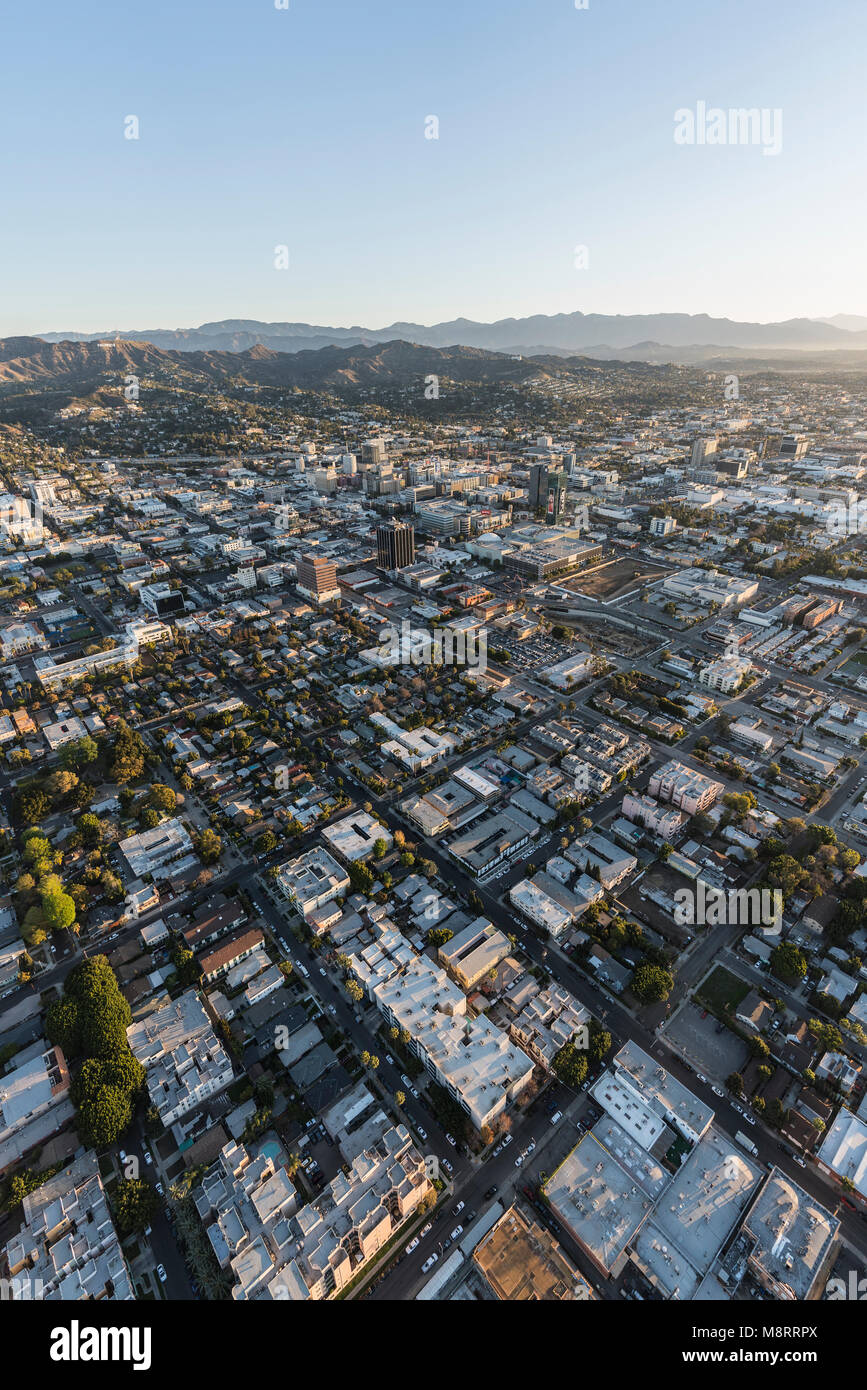 Aerial los angeles hollywood hi res stock photography and images Alamy