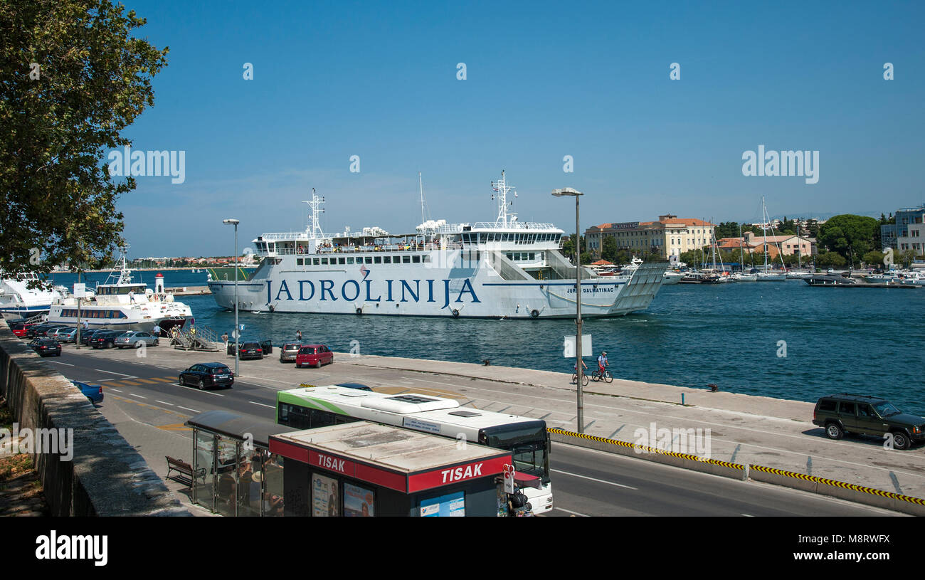Im Hafen von Zadar Stock Photo