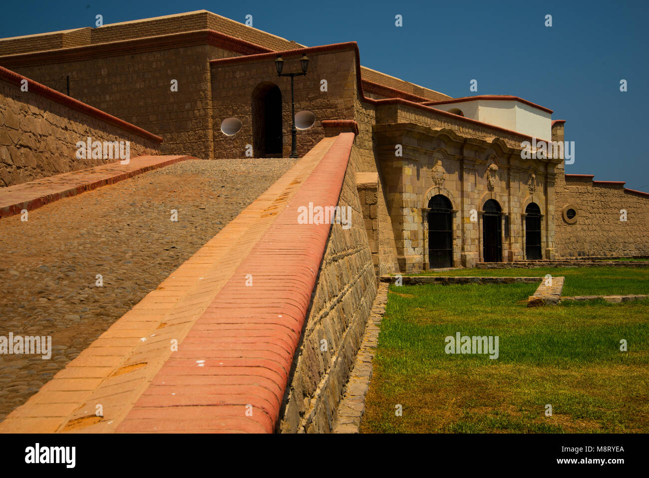 Real Felipe Fortress Located in Callao District Lima Peru Stock Photo