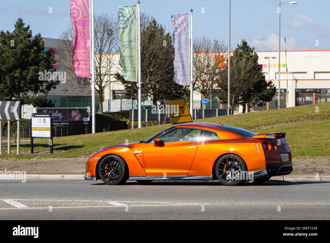 Orange Sports Car High Resolution Stock Photography And Images Alamy