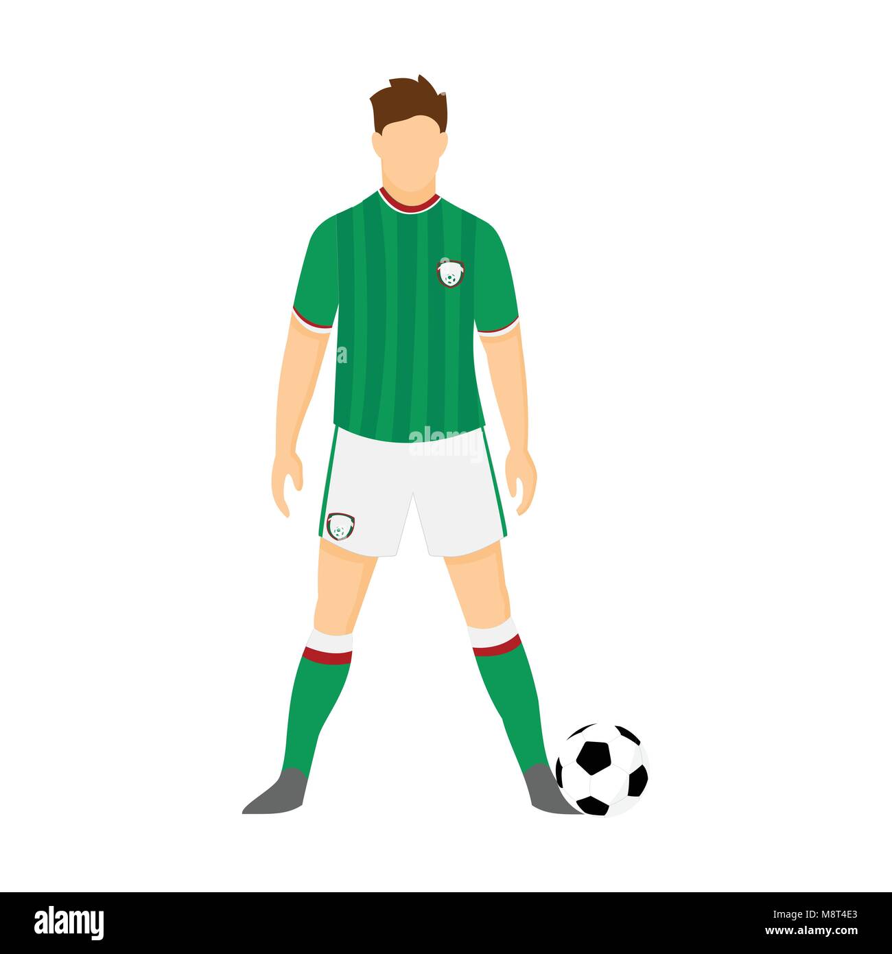 Ireland Football Uniform National Team Vector Illustration Graphic
