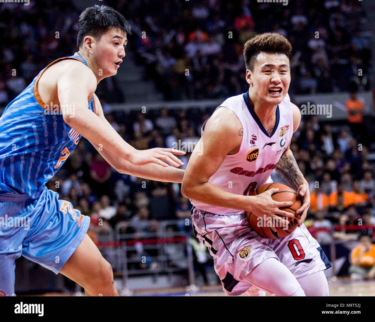 The Xinjiang Flying Tigers Basketball Team Defeats Guangdong