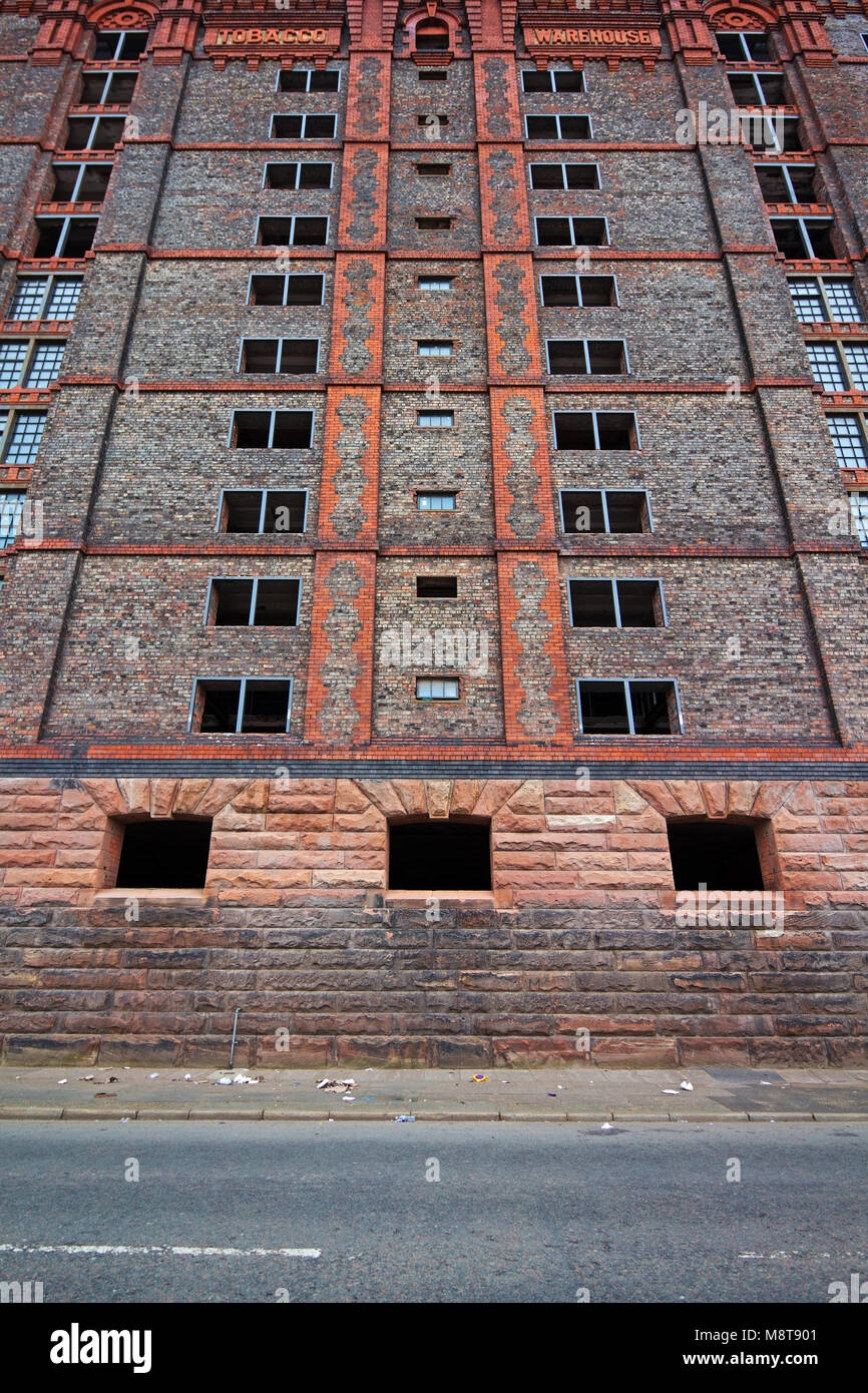 Stanley Dock Tobacco warehouse in Liverpool UK, is a grade II listed