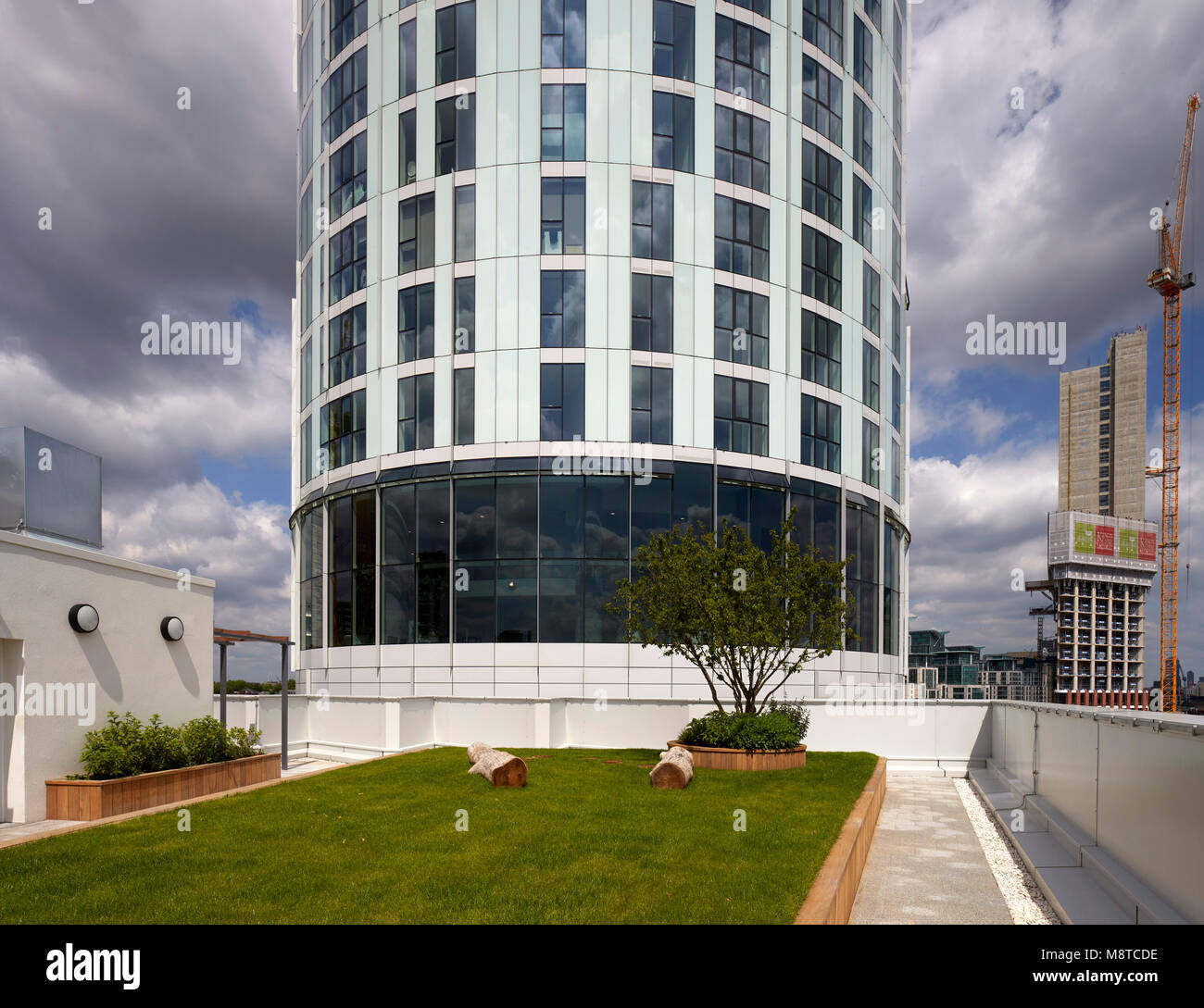 Lower roof garden. Vauxhall Sky Gardens, London, United Kingdom