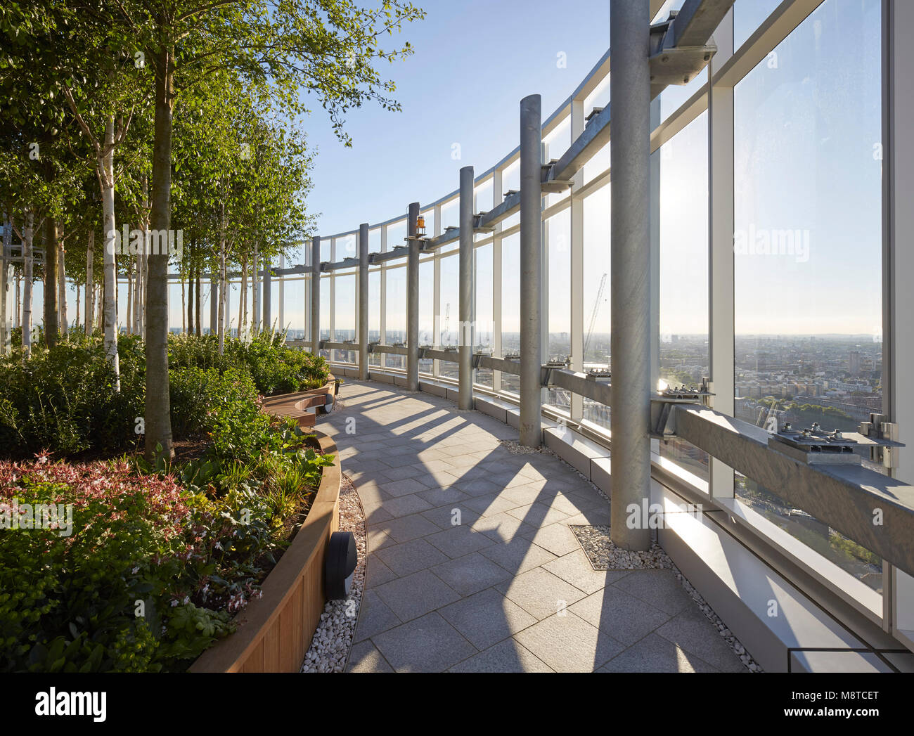 Roof garden on 35th floor. Vauxhall Sky Gardens, London, United Kingdom