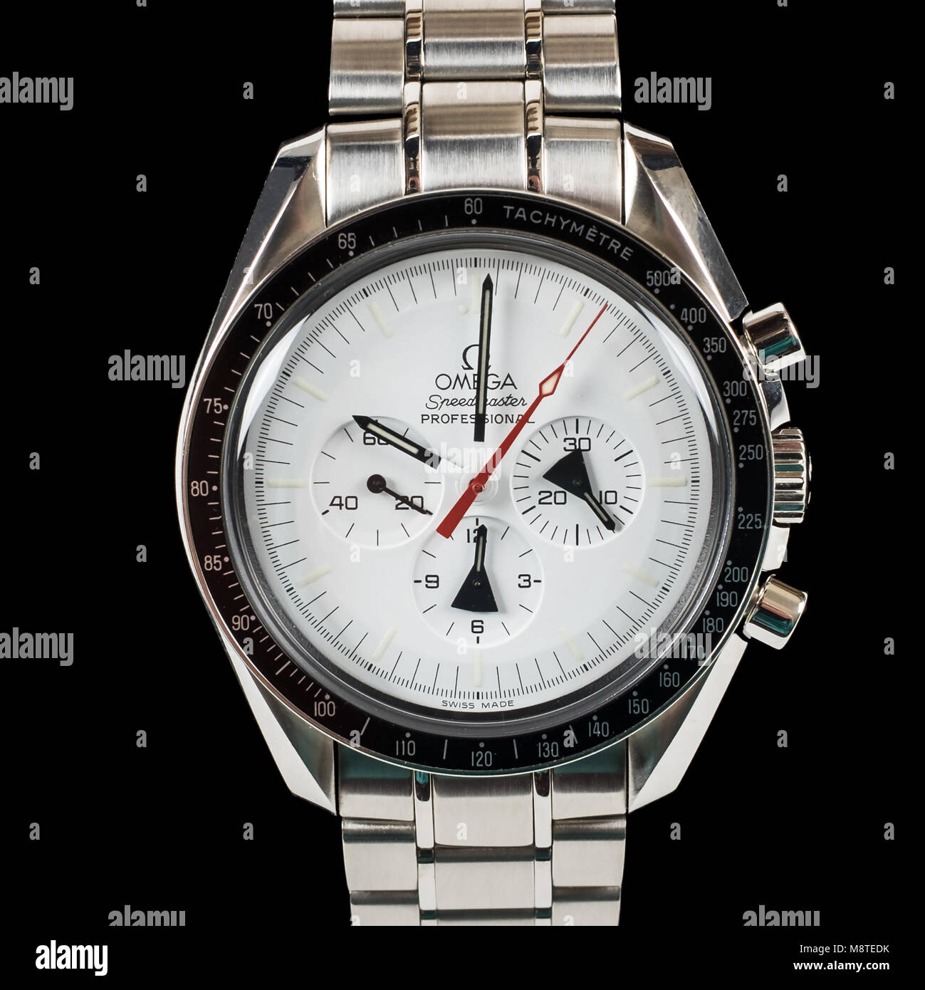 Omega Speedmaster Professional 'Alaska Project' Moonwatch, issued in 2008 in a Limited Edition of 1970 pieces only. Stock Photo