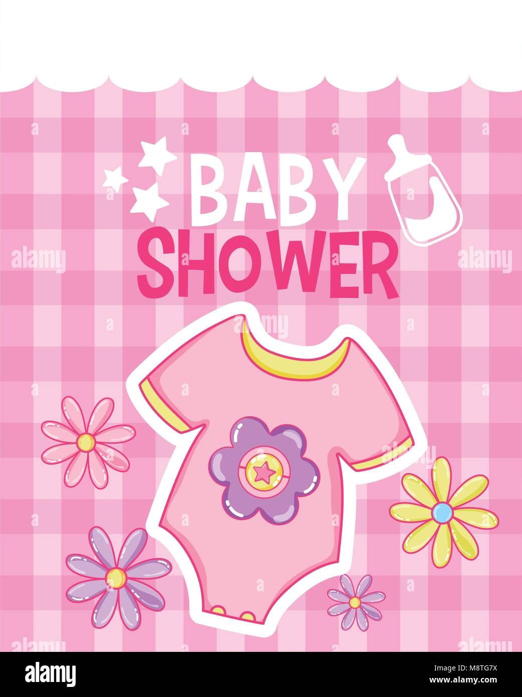 Baby shower card Stock Vector Image & Art - Alamy