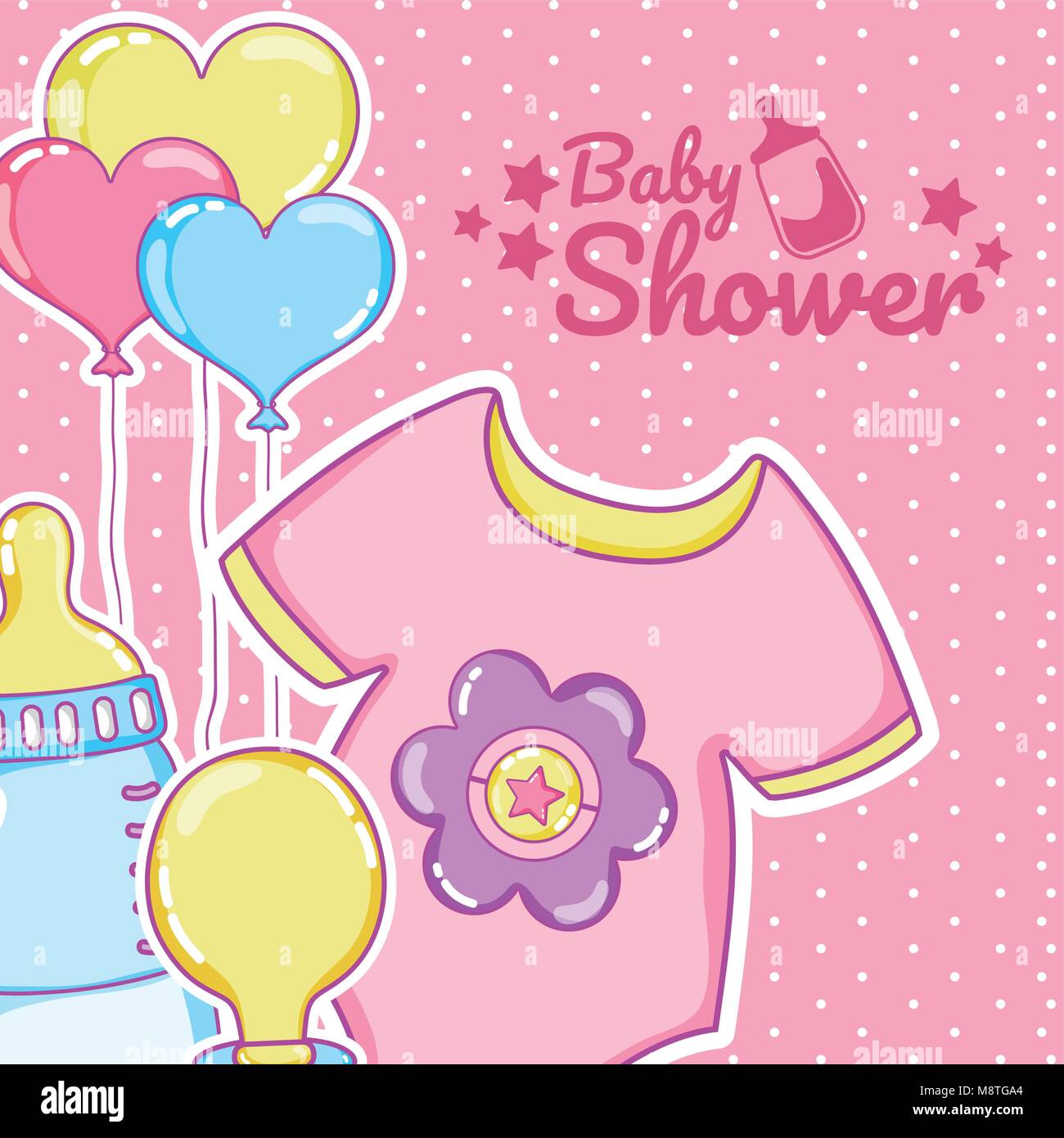 Baby shower card Stock Vector Image & Art - Alamy