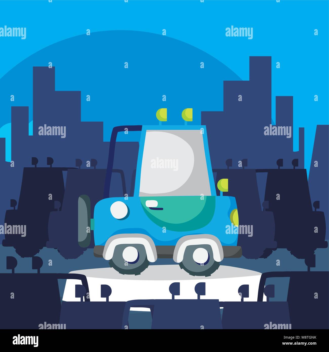 4x4 vehicle city Stock Vector Images - Alamy