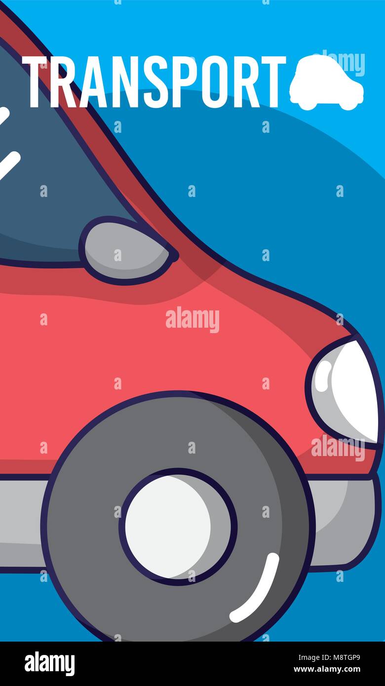 Red small car over colorful background Stock Vector Image & Art - Alamy