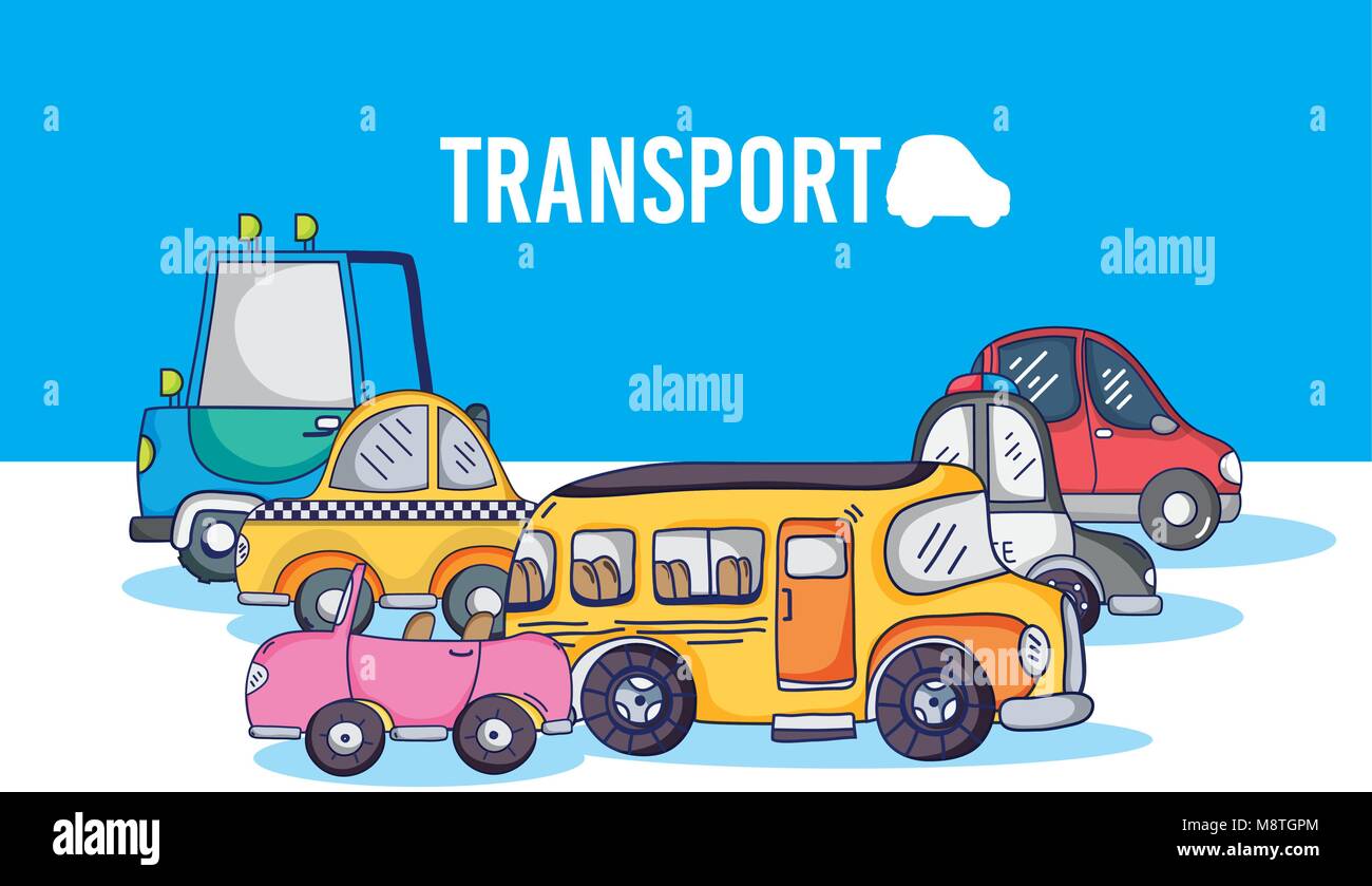 Set of cartoons vehicles Stock Vector Image & Art Alamy