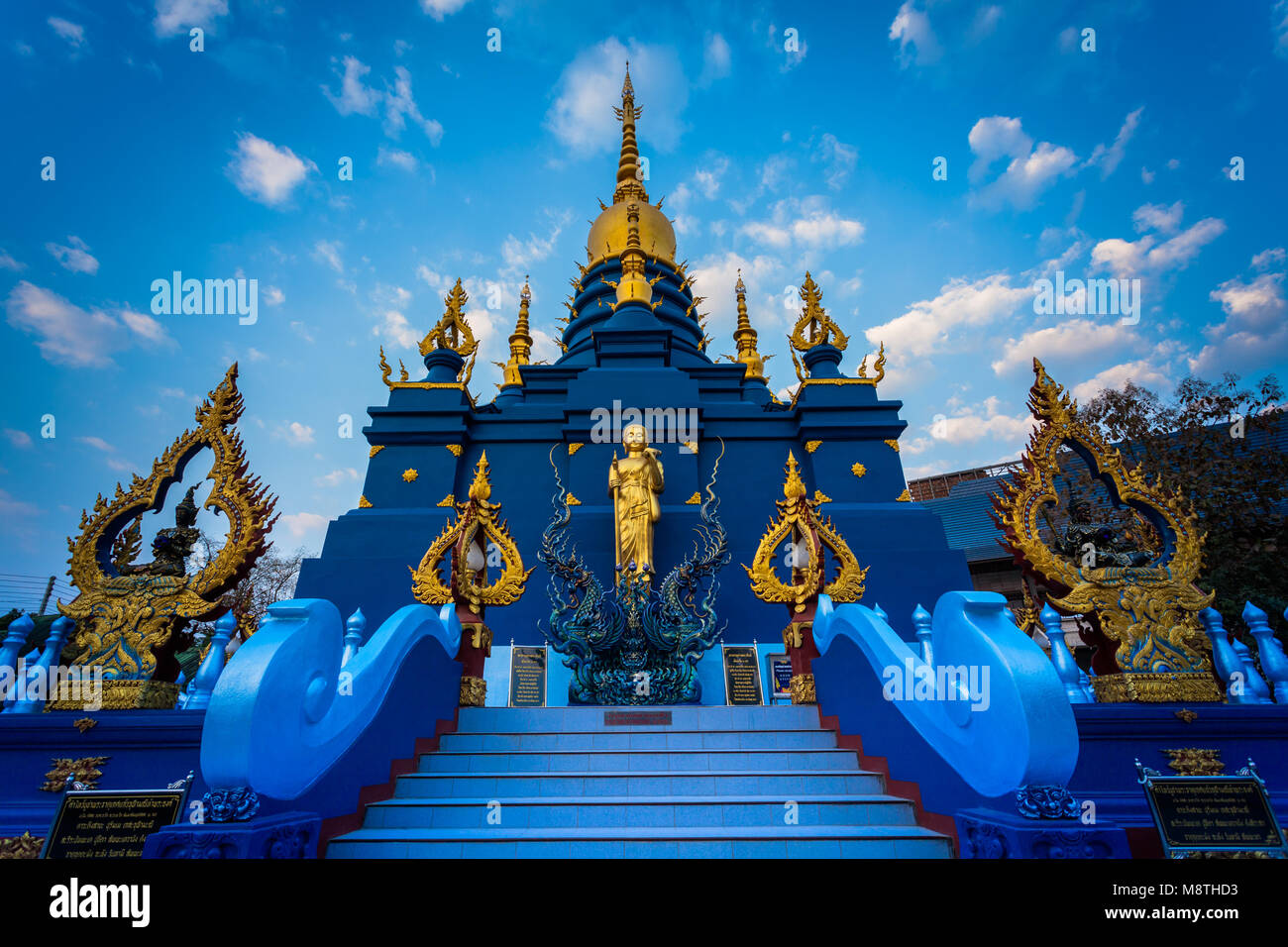 Chiang Rai Blue Temple or Wat Rong Seua Ten is located in Rong Suea Ten in the district of